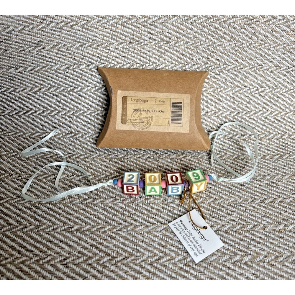 Longaberger 2009 Baby Tie-on #23661‎ NEW